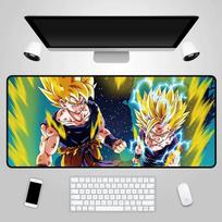 Dragon Ball pelės kilimėlis Son Goku Vegeta Žaidimų E-sporto Biuro Animacinis Didelis Atsparus vandeniui Neslystantis Stalo kilimėlis Vaikų stalo Dekoratyvinis staltiesė 60x30cm