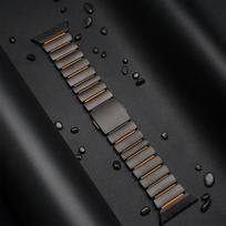 Magnetic Bracelet for Apple Watch Ultra 3 49mm Stainless Steel Rubber Band for Iwatch Series 11 10 46mm 9 8 7 se 44mm 45mm Strap 46mm(Series 11 10)&175mm black