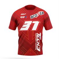 Motociklų lenktynės Lenktynės Nr. 31 vairuotojas Acosta Gerbėjai Oranžiniai Vyriški Vasariniai Sportiniai Laisvalaikio Marškinėliai 6XL blue