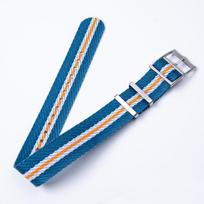 Universal Soft Nylon Wristband 20mm 22mm Canvas Strap Fine Steel Pin Buckle Replacement For Tudor Seiko Omega IWC Watch Belt 20mm blue