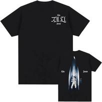 Like JENNIE Single 2026 New T-shirt Ruby Album Jennie Korean Singer Tshirts Short Sleeve Cotton Female T Shirt Unisex Streetwear XXL black