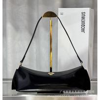 Jacquemus Prancūziškas blizgus peties krepšys Moteriškas madingas universalus odinis pagalvėlės tipo krepšys po pažastimi Size: 35cmx10cmx4cm Non refundable