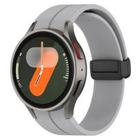 Originalus silikoninis dirželis Samsung Galaxy Watch 7 6 5 4 FE 44mm 40mm 5 Pro 45mm magnetinei apyrankei Laikrodis 6 Classic 43mm 47mm Dirželis Galaxy Watch FE gray