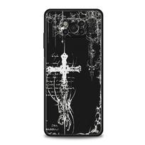 Phone Case for Xiaomi Poco F7 F6 F5 F4 F3 X7 X6 X5 X4 X3 NFC M4 C51 C55 GT 5G Soft TPU Cover Capas Cyber Sigil Cross Line Fundas Poco X3 NFC