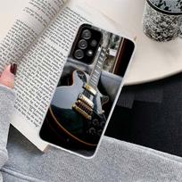Natos Muzikinis smuikas gitara Telefono dėklas, skirtas Samsung Galaxy A17 A16 A15 A14 A13 A57 A56 A55 A54 A53 A37 A36 A35 A34 A33 A26 Samsung A24 gray