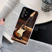 Natos Muzikinis smuikas gitara Telefono dėklas, skirtas Samsung Galaxy A17 A16 A15 A14 A13 A57 A56 A55 A54 A53 A37 A36 A35 A34 A33 A26 Samsung A13 5G