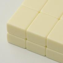 Rankų darbo tuščia mahjong plytelė, viena pakeičiama, dekoratyviniai vaikų konstravimo kaladėlės, negraviruotas mahjong rinkinys, lengvas kelionėms beige