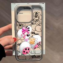 Animacinis D-Diddls Naujas telefono dėklas IPhone 17 16e 16 15 14 13 12 11 Air Pro Max X XR XSMAX 8 7 Plus Ypač skaidrus minkštas galinis dangtelis iPhone 12 Pro