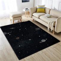 Kosminės planetos kilimas Žvaigždėto dangaus kilimai Svetainės kilimas Iliuziniai kilimai Namų dekoracija Miegamojo kilimėlis Vaikų kilimas Plotinis kilimas 50x80cm gray