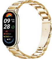 Nerūdijančio plieno dirželis Xiaomi Mi Band 10/9/8, metalinis, originalus, keičiamas riešo dirželis, Correa for Xiami Mi Band 10 9 8 Priedai Xiaomi Band 8 black