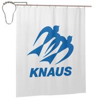 Knaus Kemperio Dušo Užuolaida Vonios kambario Poliesterio Vandeniui Atsparios Vonios Užuolaidos Su Kabliukais W60H190(CM)-1 Pcs white