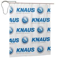 Knaus Kemperio Dušo Užuolaida Vonios kambario Poliesterio Vandeniui Atsparios Vonios Užuolaidos Su Kabliukais W60H190(CM)-1 Pcs white