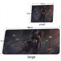 Karštos Anime Arcane Jinx Pelės Kilimėliai PC Klaviatūros Pelės Kilimėlis VI 500X1000mm Žaidimų Aksesuarai Žaidėjų Kilimėliai LOL Didelis Biuro Stalo Kilimėlis 290X250X2MMoverlock black