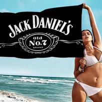 J-Jack D-DanielS Mikropluošto Spausdintas Paplūdimio Rankšluostis Kalnų Kopimas Joga Paplūdimys Plaukimas Bėgimas Sugeriantis Minkštas Rankšluostis W30*H60(CM)