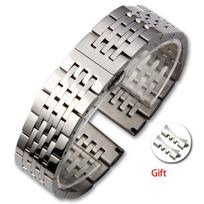 Nerūdijančio plieno septynių grandinėlių laikrodžio apyrankė Tissot T41, alkūnė 12-24mm 16mm sidabras