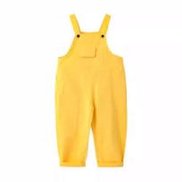 Vaikų Hip Hop kombinezonas Mergaičių Dungaree Vaikų Jumpsuit Romper Berniukų Streetwear Spalvingos kelnės Mokykla 100cm yellow