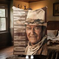 1pc John Wayne's iconic cowboy hat blanket, al season lightweigh Poster blanket home office outdoor nap multifunc Poster blanketional blanket 80cm x 120cm