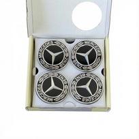 4 vnt. 75 mm plaukiojančio ratlankio centriniai dangteliai automobiliui Mercedes Benz Amg B/C/E/S klasės A klasės C200L GLC GLK CLA priedai 2 gray