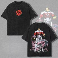 2026 New Invincible Grand Regent Thragg Unisex Washed Shirt, Summer Vintage Cotton Y2k Men's Fashion Oversize Graphic Tshirt L gray