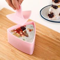 1pc Diy Sushi Mold Onigiri Rice Ball Food Press Triangular Sushi Maker Mold Sushi Kit beige