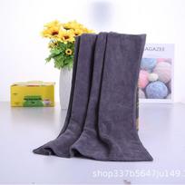 Thickened Microfiber Salon Towel: No Shedding, Highly Absorbent, Multi-Purpose for Drying and Cleaning 30x30 cm, Medium Thick tamsiai pilka spalva