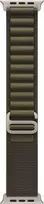 49mm Dark Olive Alpine Loop Natural Titanium Finish Small