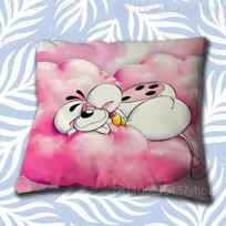 Animacinių pelių D-Diddl Pagalvės užvalkalas Trumpas pliušas Sofa Dekoratyvinė Dovana Namai Dvipusis Spausdinimas Pagalvė Short plush 30*30(CM)-1Pcs pink