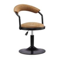 Moderni minimalistinė pasukama baro kėdė su atlošu, reguliuojamo aukščio aukšta kėdė, pakeliama kėdė namų barui ir virtuvės salai beige