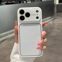 dėklas iphone 17 16 15 14 13 pro max dideliu langu apsauginis dėklas visos apsaugos Atsparus smūgiams Atsparus pirštų atspaudams Atsparus įbrėžimams iPhone 15 Pro Max balta