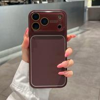 dėklas iphone 17 16 15 14 13 pro max dideliu langu apsauginis dėklas visos apsaugos Atsparus smūgiams Atsparus pirštų atspaudams Atsparus įbrėžimams iPhone17 Pro Max ruda
