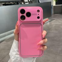dėklas iphone 17 16 15 14 13 pro max dideliu langu apsauginis dėklas visos apsaugos Atsparus smūgiams Atsparus pirštų atspaudams Atsparus įbrėžimams iPhone 14 Pro Max raudona