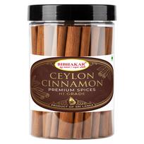 Tikri Ceilono cinamono lazdelės - Lazdelės iš Šri Lankos, Hermetiškas PET indelis | Bibhakar Spices 100g brown
