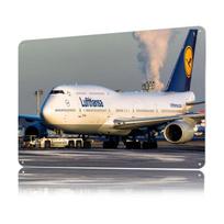 Lufthansa Boeing Spausdintas Plakatas Individualus Retro Sienų Menas Vintažiniai Metaliniai Skardos Ženklai Namų Svetainės Dekoruoti Žaidimų 20x30cm（7.8x11.8inch） gray