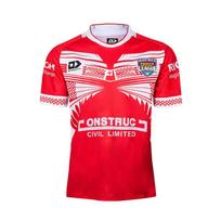 22 Tonga komanda NRL Britų Titan Tropi Pagrindiniai trumpomis rankovėmis marškinėliai Polo Regbio marškinėliai Šortai Berankovis Kostiumas treniruotėms L