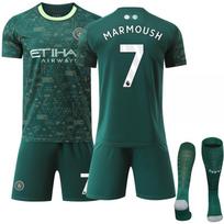 2025-26 Žalias Kostiumas 47 Foden Doku Futbolo Marškinėliai Nr. 9 Haaland Manchester City Trys Išvykos Žolės Žalia Marškinėliai 16 black