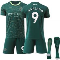 2025-26 Žalias Kostiumas 47 Foden Doku Futbolo Marškinėliai Nr. 9 Haaland Manchester City Trys Išvykos Žolės Žalia Marškinėliai 26