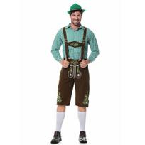 2025 m. Oktoberfest vyriškas tradicinis vokiškas alaus kostiumas - Dvi spalvos 2XL black
