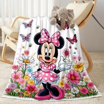 Minnie Mouse Taškeliai Antklodė Patogi Universali Keturiems Sezonams Universalus Modernaus Stiliaus Ideali Dovana Gimtadieniui Valentino Dienai Padėkos Dienai Y43 80cmx120cm