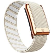 Tinka Whoop 5.0 MG apyrankės dirželiui, nailoninis pintas elastinis mg sportinis atsarginis dirželis su blizgančiu Rose Gold dirželiu For Whoop 5.0 beige
