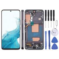 Skirta Samsung Galaxy S22 SM-S901B 5,96 colio TFT LCD ekranui, jutikliniam sluoksniui, pilnas surinkimas su rėmeliu, nepalaiko pirštų atspaudų identifikavimo juoda