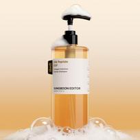 SUNGBOON EDITOR Silk Peptide EGF Collagen Intensive Volume Shampoo 400ml Korean Volumizing Hair Care beige