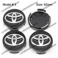 4 vnt. 56mm 60mm 62mm 57mm Automobilio ratlankio centrinės dalies dangtelio lipdukai Aksesuaras Toyota Rav4 Yaris Avensis Corolla Camry crown Ratlankio dangtelis