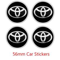 4 vnt. 56mm 60mm 62mm 57mm Automobilio ratlankio centrinės dalies dangtelio lipdukai Aksesuaras Toyota Rav4 Yaris Avensis Corolla Camry crown Ratlankio dangtelis