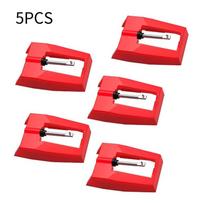 1/5Pcs Turntable Replacement Stylus Needles With Durable Ruby Tip And Comfort Grip Perfect For Vinyl Record Players Home Use 5pcs