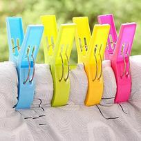 Beach Towel Clips Large Clamps to Hold Towel Holder Plastic Clothes Pegs Hanging Clip Clamps Clothespins for Towels yellow
