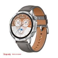 Premium Genuine Leather Watch Strap for Huawei GT7/GT5, 46MM Dial GT7/6 46mm Strap (22mm) pilka