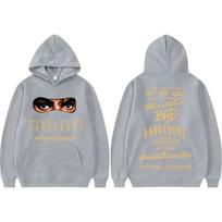 King of Pop Michael Jackson Bad Era Dangerous Hoodies Men's Clothing Fashion Gothic Hoodie Casual Comfort Sweatshirts Streetwear XL black