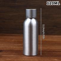 30/50/60/100/120/150/200/250ml aliuminio buteliukas su dangteliu Kosmetikos daugkartinio naudojimo buteliukai Sidabrinis dangtelis Aliuminio indelis Kelioninis buteliukas 120ML