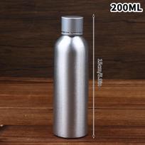 30/50/60/100/120/150/200/250ml aliuminio buteliukas su dangteliu Kosmetikos daugkartinio naudojimo buteliukai Sidabrinis dangtelis Aliuminio indelis Kelioninis buteliukas 200ML