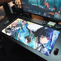 Mouse Pad Large Hoshimi Miyabi Non-Slip Rubber Gaming MousePad Desk Pad for Office and Gaming Game Z-Zenless Zone Zero Mousepad 30cmx60cm(11.8x23.6inch) gray